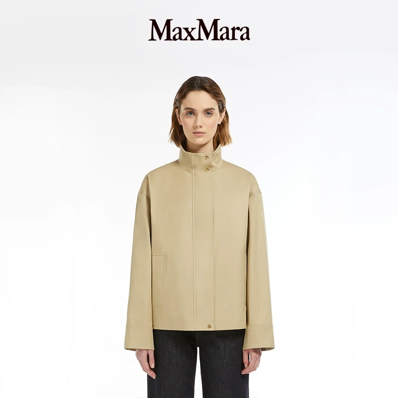 MaxMara 2025早春新品女装简约立领夹克外套6021015106