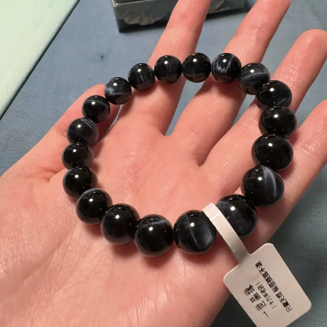 天然水晶蓝虎眼手串