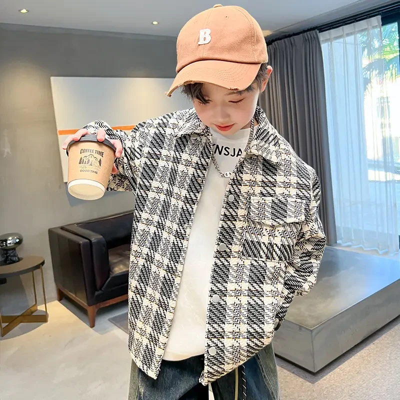 男童外套中大童秋装痞帅炸街春款2025春季新款儿童中大童男孩夹克