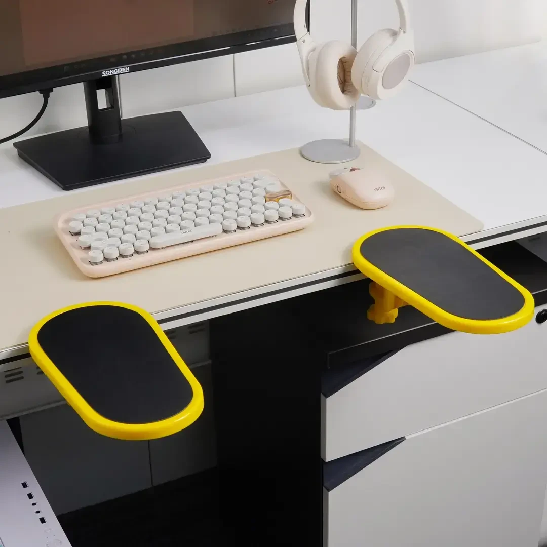 桌面办公臂托鼠标护托键盘拖电脑手托板架护腕鼠标垫