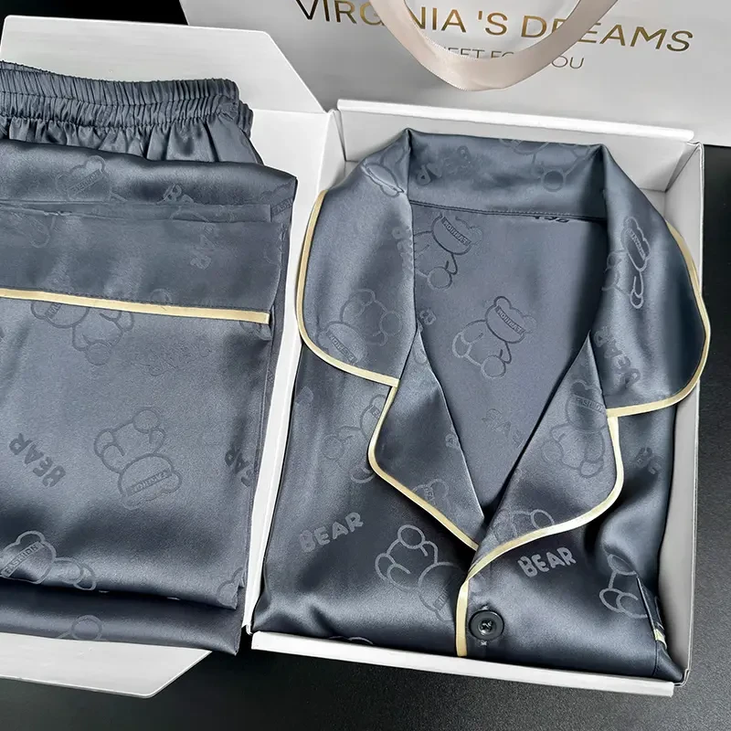 520情人节礼物送男友老公实用高档男生冰丝绸睡衣男士生日礼盒装