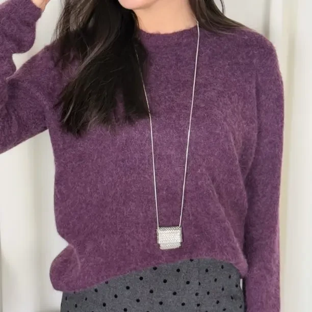 秋冬百搭圆领针织毛衣内搭