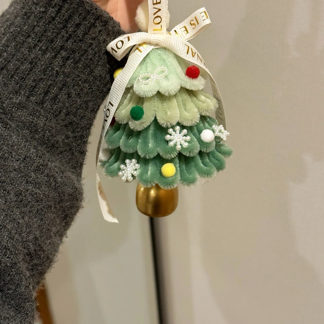 【现货】圣诞树挂件手工diy扭扭棒雪花圣诞树材料包礼物送闺蜜朋友