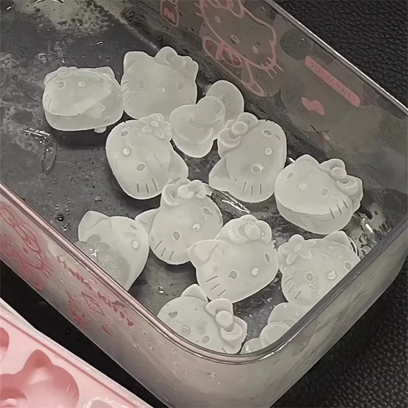 hellokitty冰格模具可爱冰块食品级软硅胶制冰盒自制雪糕辅食TJ