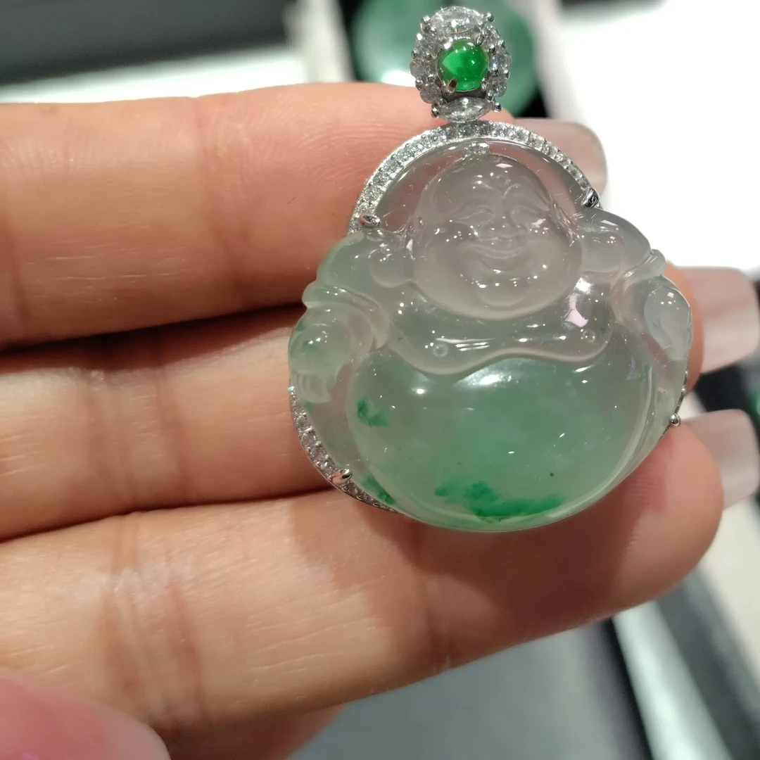 金镶嵌冰润飘花佛公气质百搭