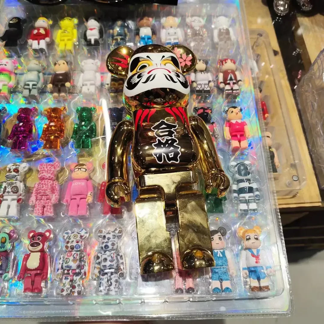 【山哥ST】bearbrick积木熊 达摩合格 金色 400%