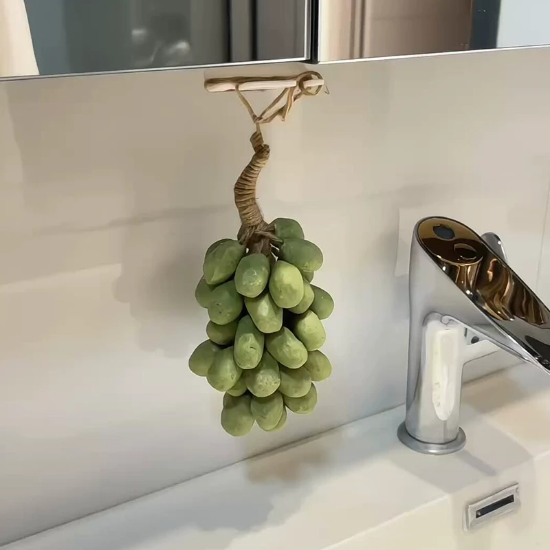仿真葡萄手工香皂  胡彦斌同款整串青提青葡萄串造型伴手礼手工皂