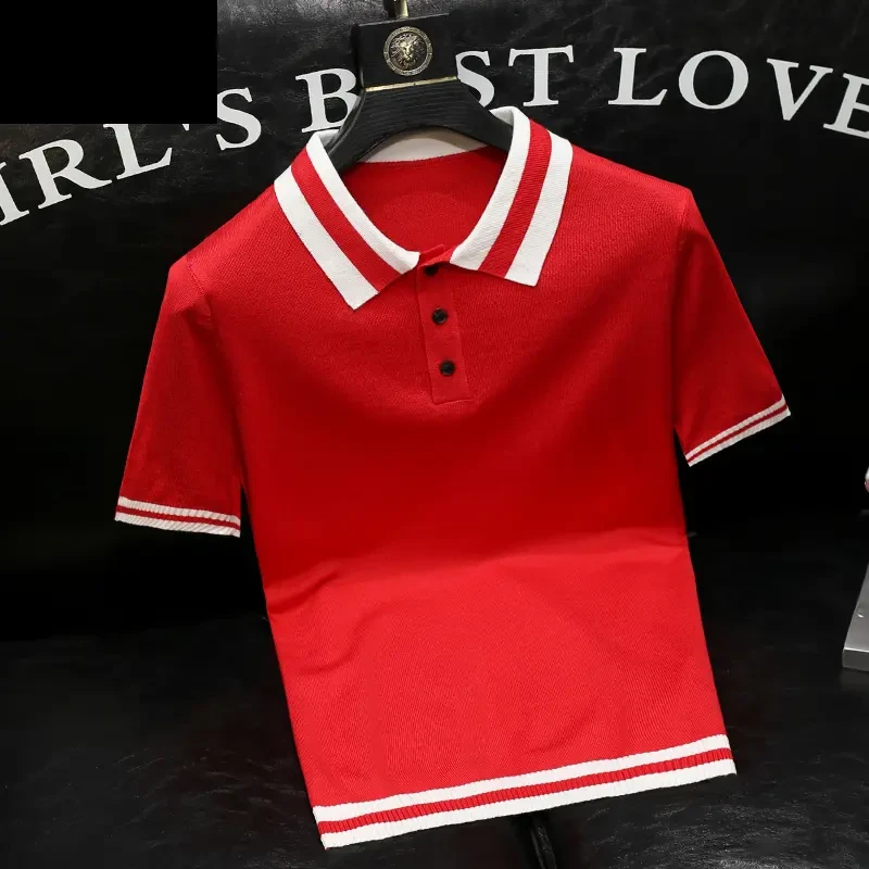 仓石一树短袖POLO衫男士夏季薄款轻奢潮牌修身高级感百搭半袖上衣