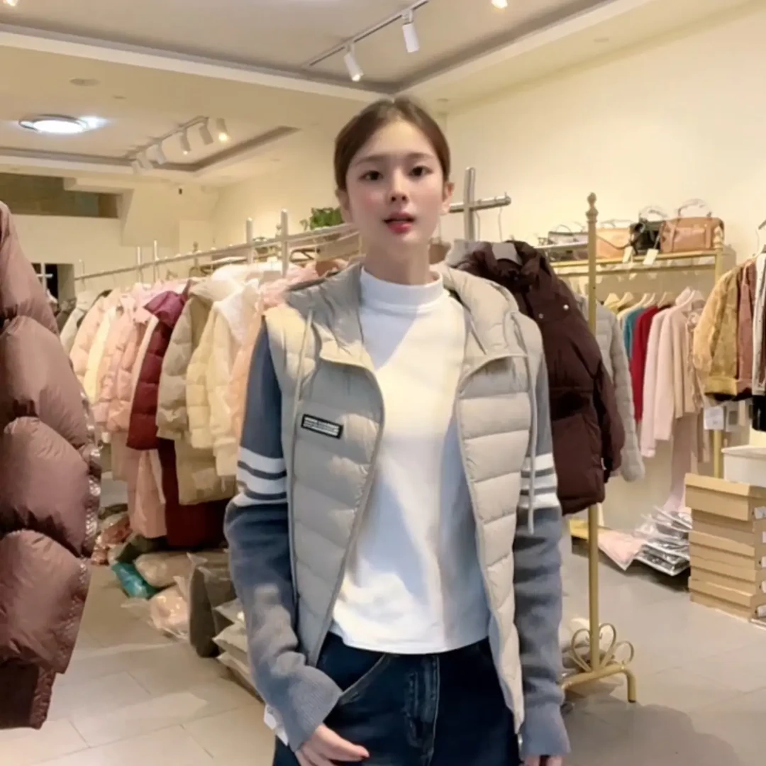 鸭宝宝羽绒假两件