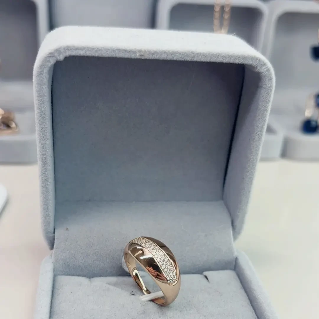 铜合金锆石戒指 女民族风复古宫廷指环饰品气质镶嵌简约