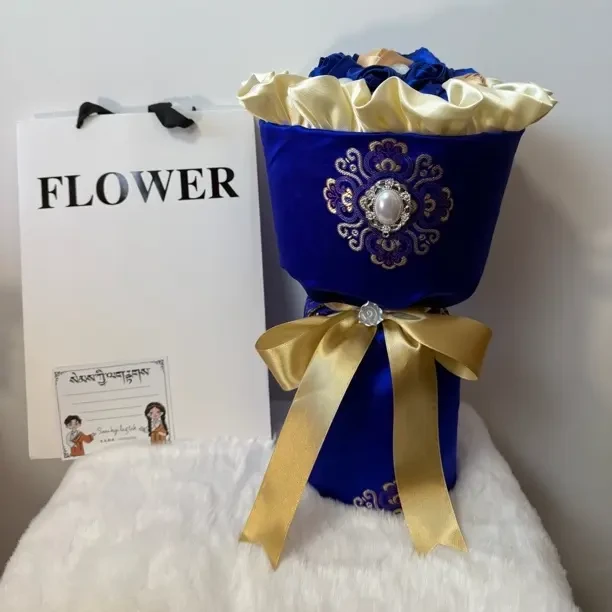 藏式永生花束民族风创意礼品适合生日情人节送女友闺蜜