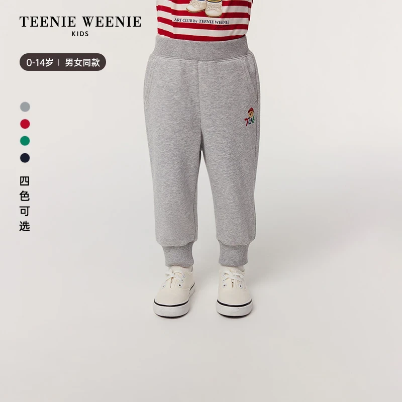 TeenieWeenie Kids小熊童装25年宝宝索罗娜金标裤卫裤TKTM255179H