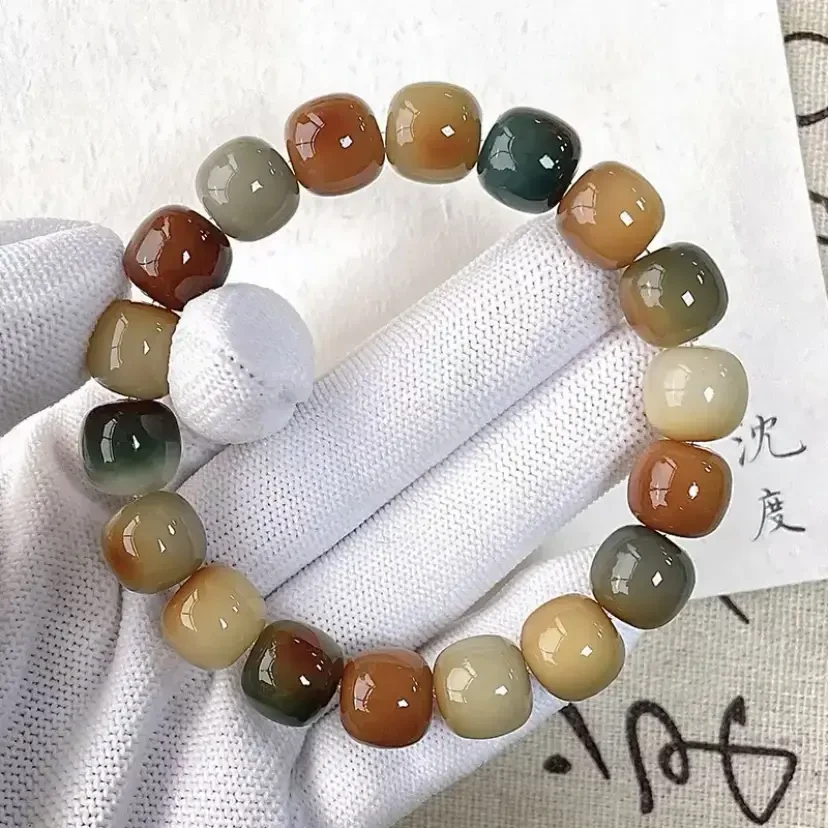 炭烧敦煌手串绕指柔多宝手串菩提文玩串珠盘玩菩提菩提根女士