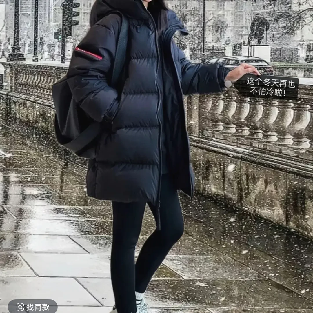 （拉萨发货）2025新款红标加厚中长款白鸭绒时尚保暖休闲冬季羽