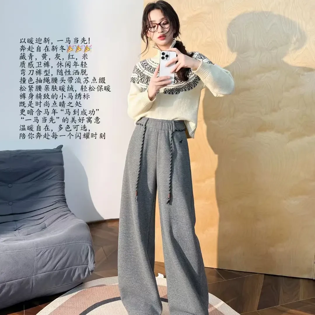 OML2971卫裤 /休闲慵懒风 实体店发货