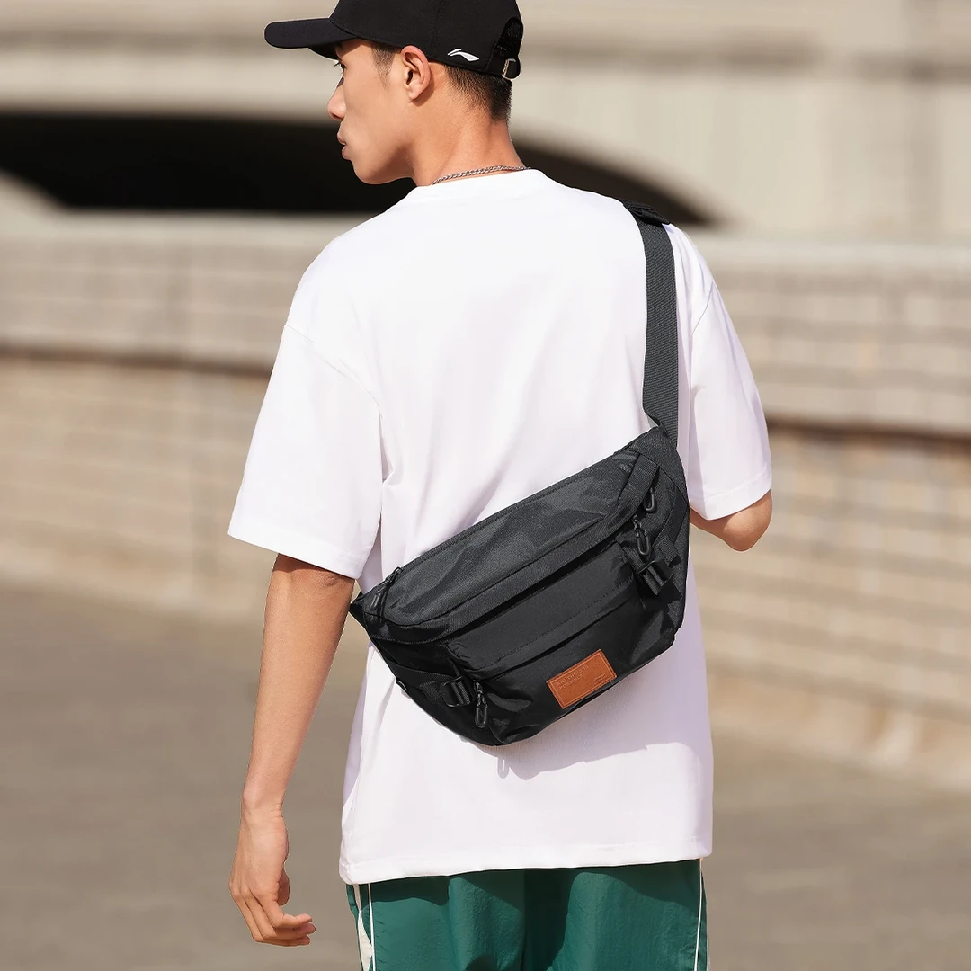 【耐磨百搭】李宁胸包休闲斜跨运动单肩包小包潮流ABLT019