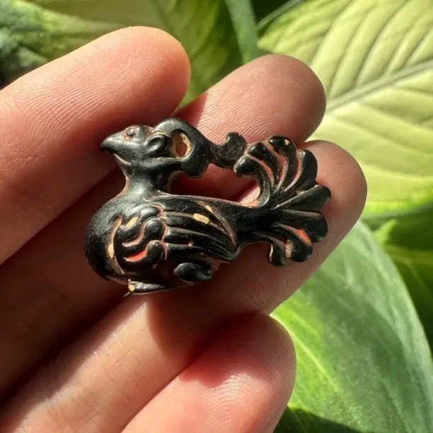 高品质煤精石凤鸟