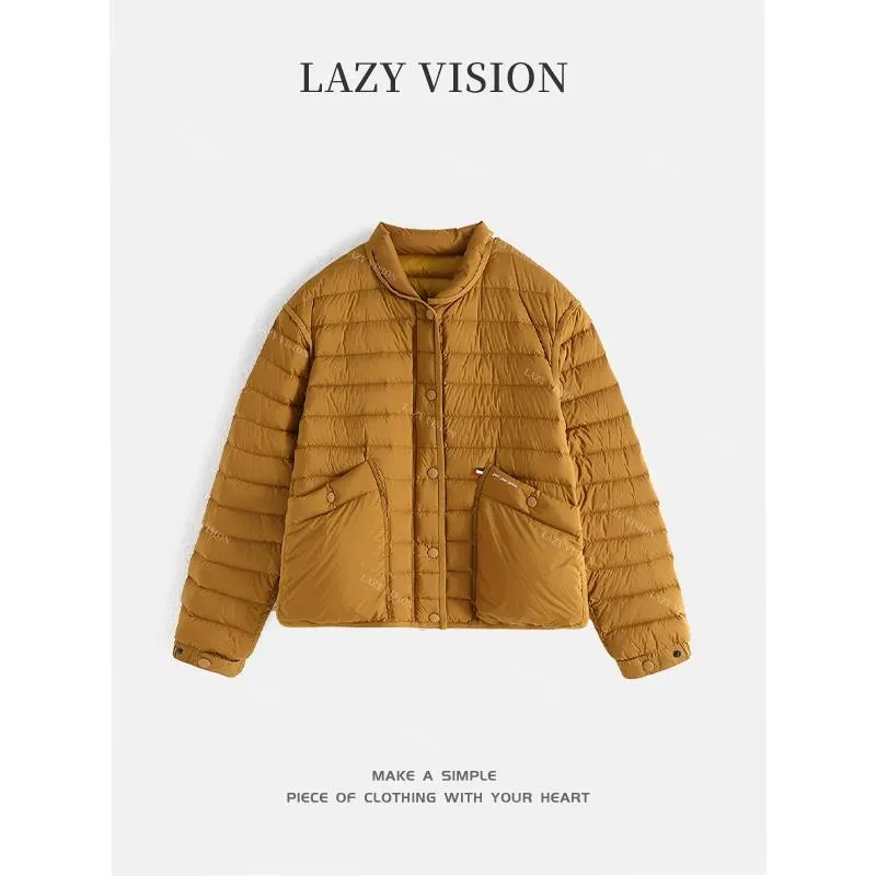 LAZYVISION/M口轻薄款羽绒服超轻柔软95三花白鹅绒服ZMD-31172