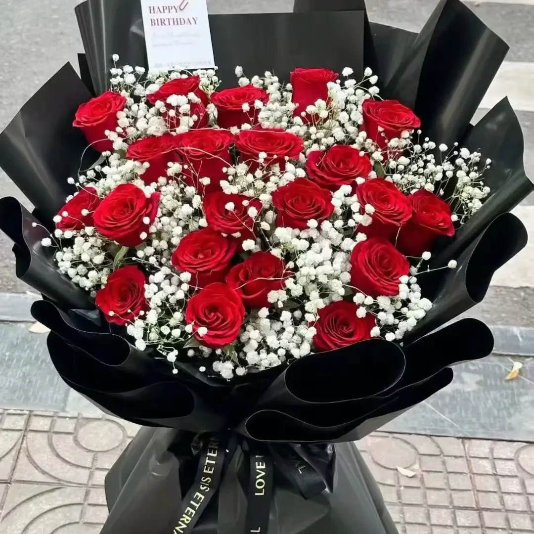 红玫瑰花束送女友老婆生日表白同城花店配送鲜花速递送花上门