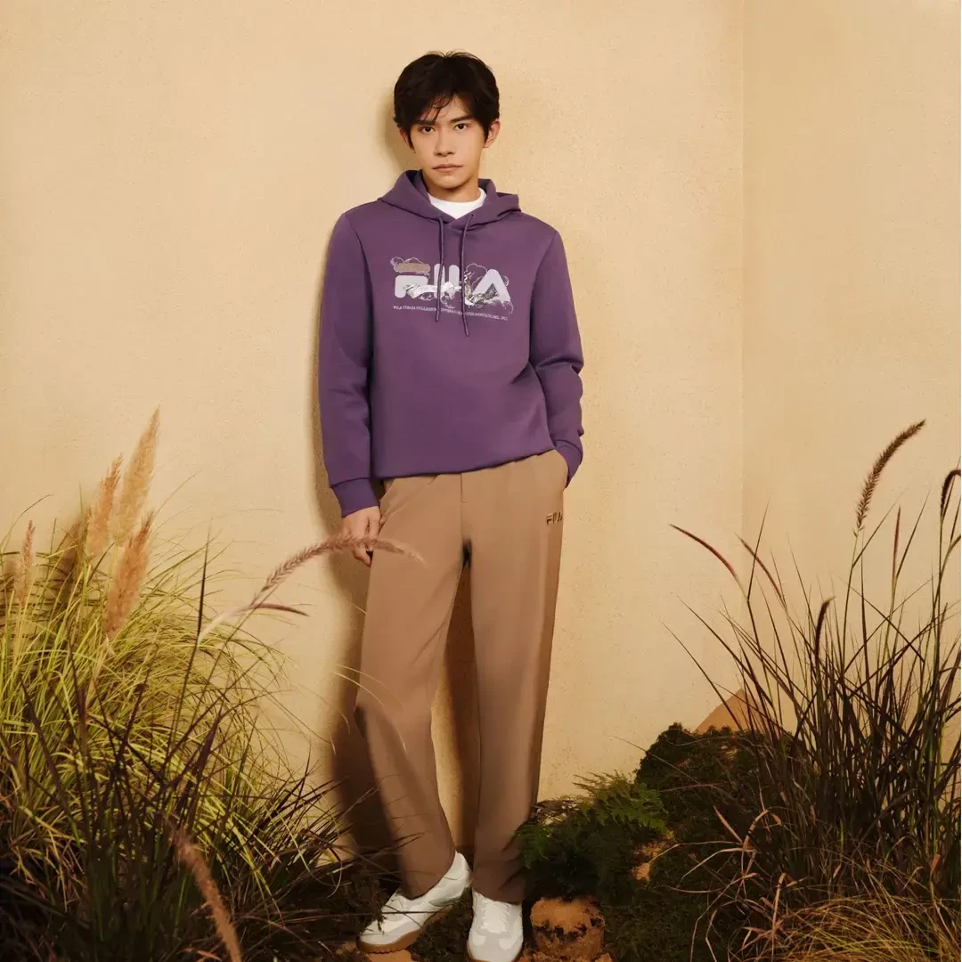 Fila/斐乐男裤春季新款【易烊千玺同款运动户外】长裤F11M518802F