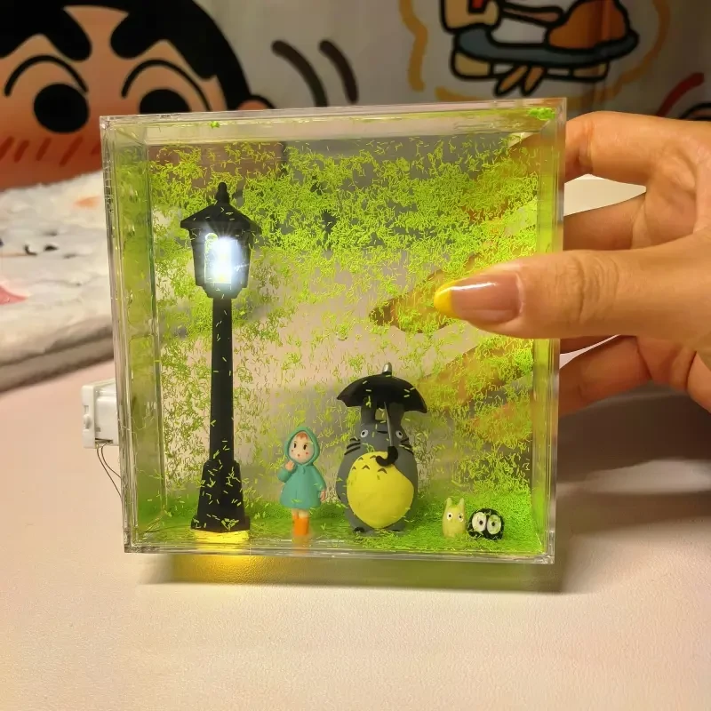 【木木】龙猫流麻小夜灯手工diy材料包送女生男女朋友闺蜜创意礼物