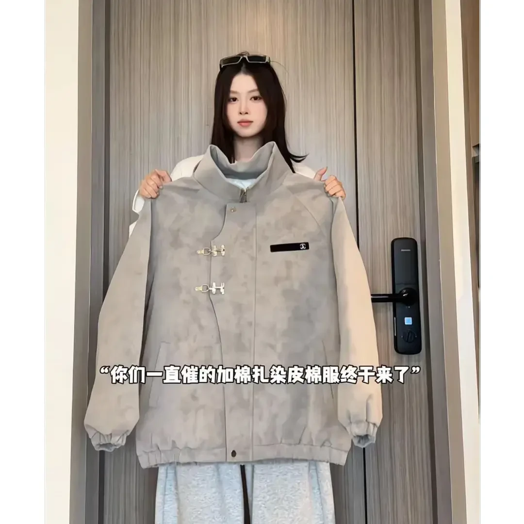 PLQ2025春冬季cleanfit渐变中式风休闲男外套百搭冲锋衣立领大码