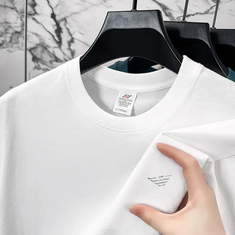 【GABBANIE】纯棉夏季百搭时尚短袖运动T恤圆领秋季日常情侣打底衫