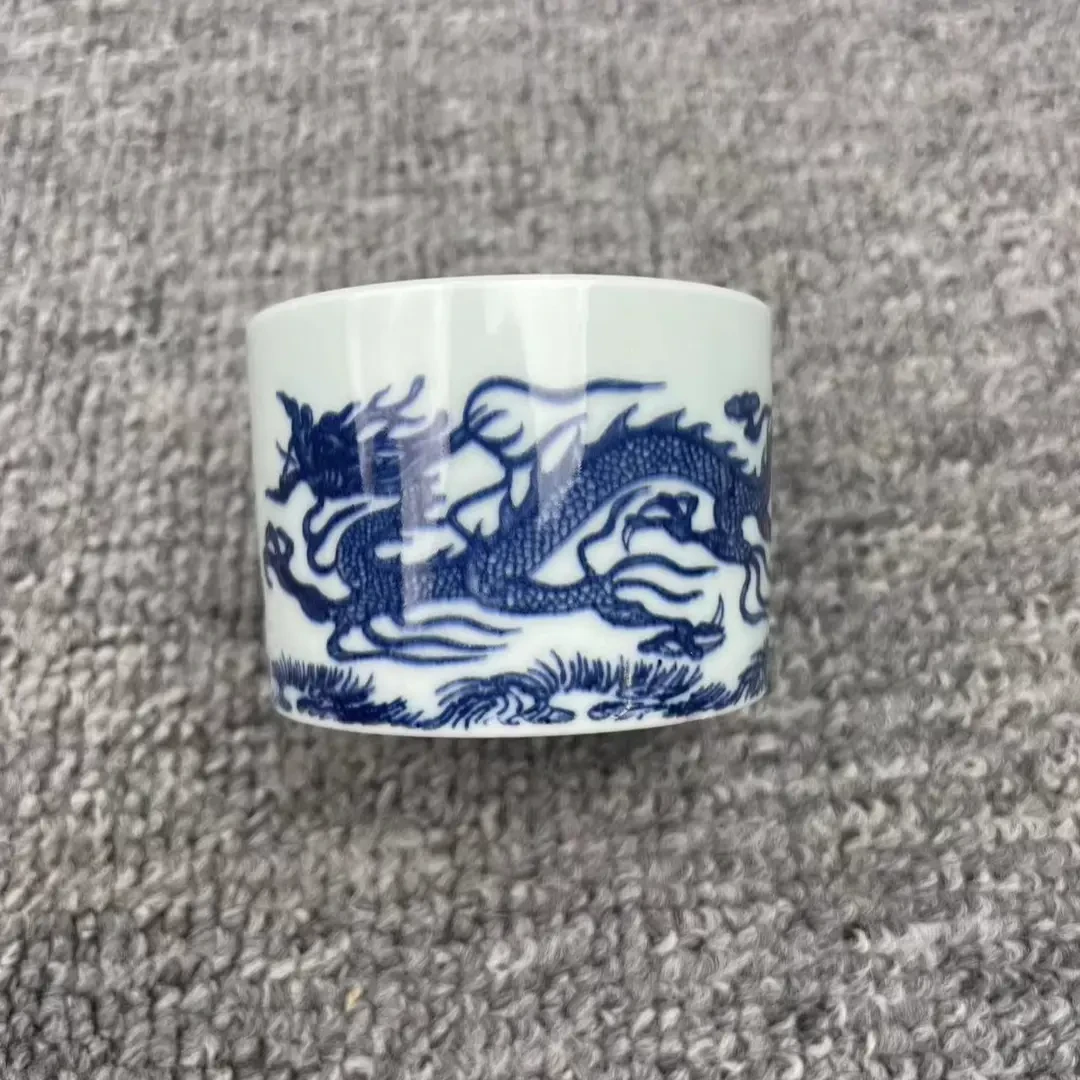 当代 欣欣茶具蓝龙扳指主人杯个人杯