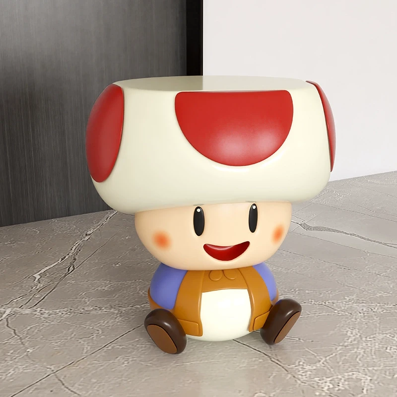 轻奢高级蘑菇凳客厅沙发凳矮凳脚凳玄关换鞋凳门口家用小凳子摆件