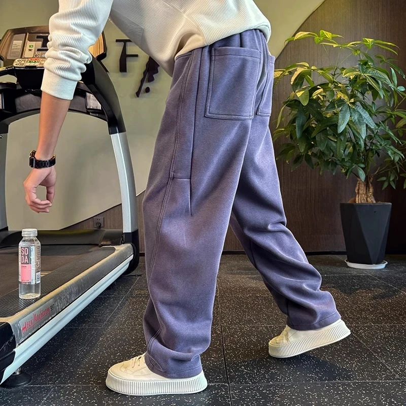 仓石一树卫裤男高级感直筒运动裤痞帅男裤2025新款秋冬加厚休闲裤