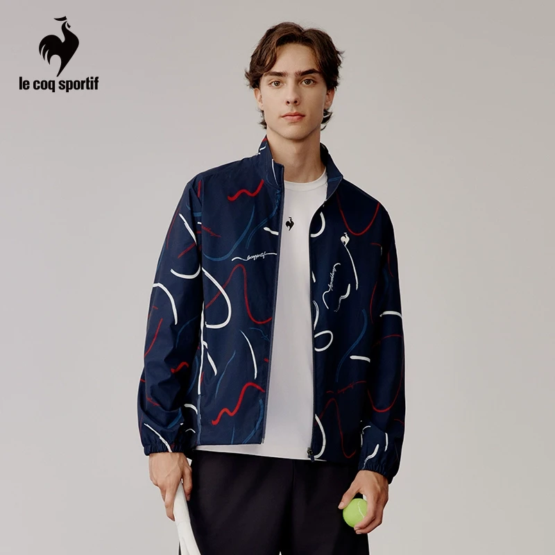 【网球】乐卡克法国公鸡春秋男子立领拉链休闲外套CT-5701233