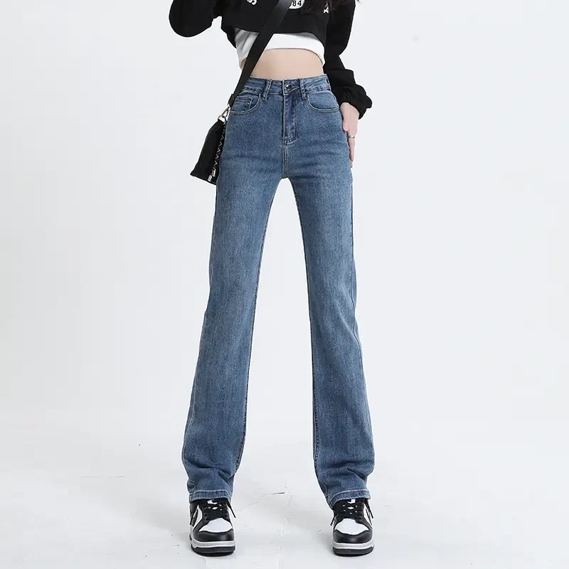 【卷卷姐】2025年夏季新款高腰显瘦阔腿裤超柔弹力休闲百搭窄版直筒