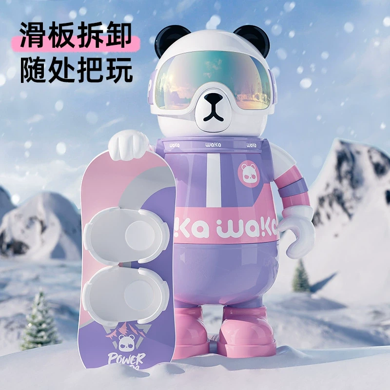 wakawaka儿童保冷保冰杯学生水杯吸管杯子316不锈钢保温大容量