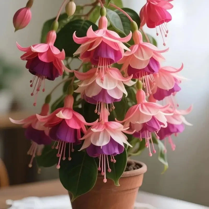 宝莲灯盆栽阳台庭院四季开花耐热植物好养易养护灯笼花