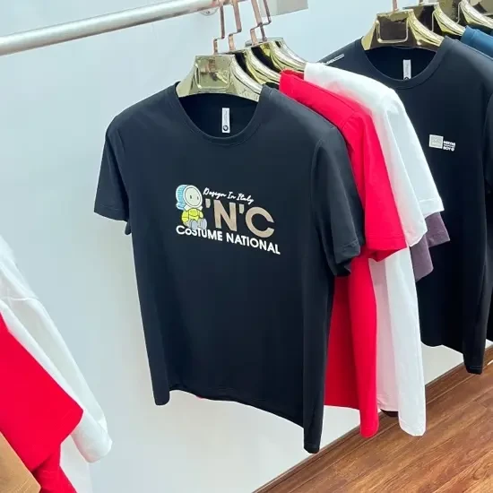 T恤短袖休闲印花圆领夏季青年男潮流男士丝光棉春夏半袖上衣7702