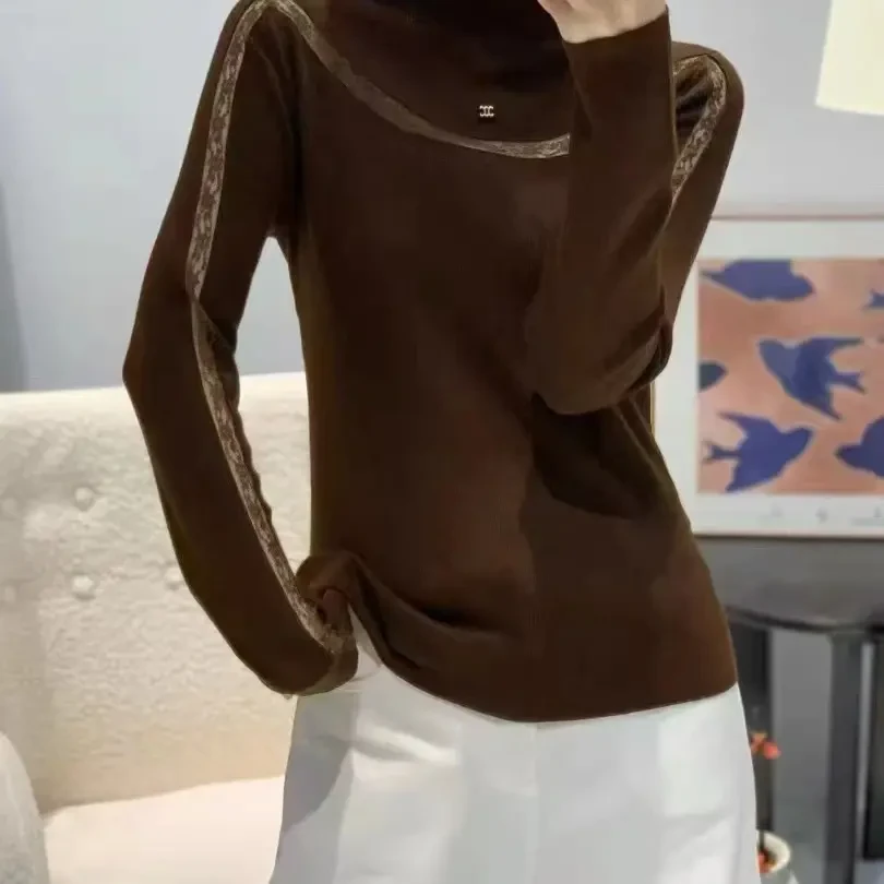 高领修身显瘦打底衫纯色百搭极简风韩系上衣