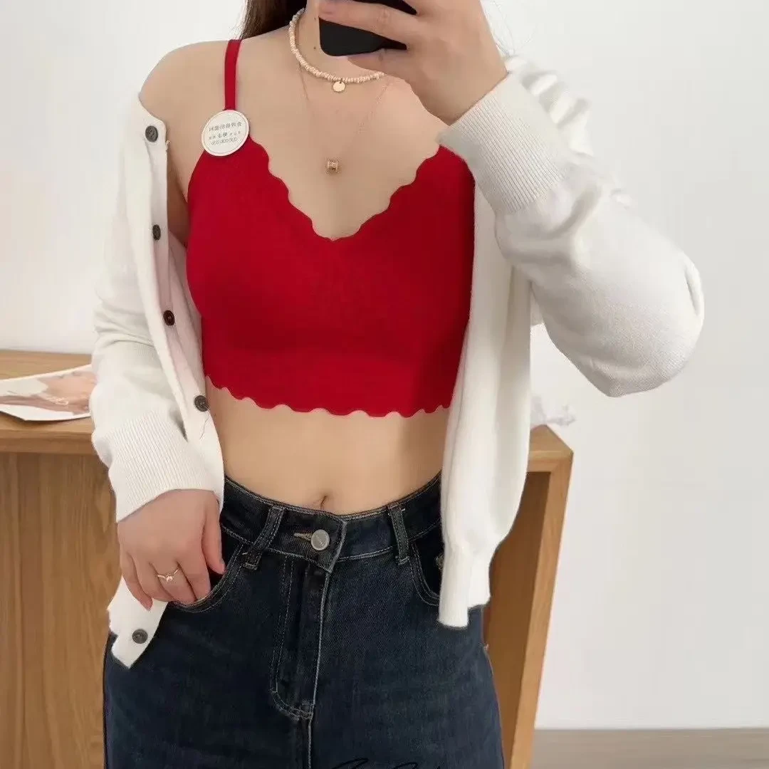 提拉美背裹胸内穿外搭显胸小