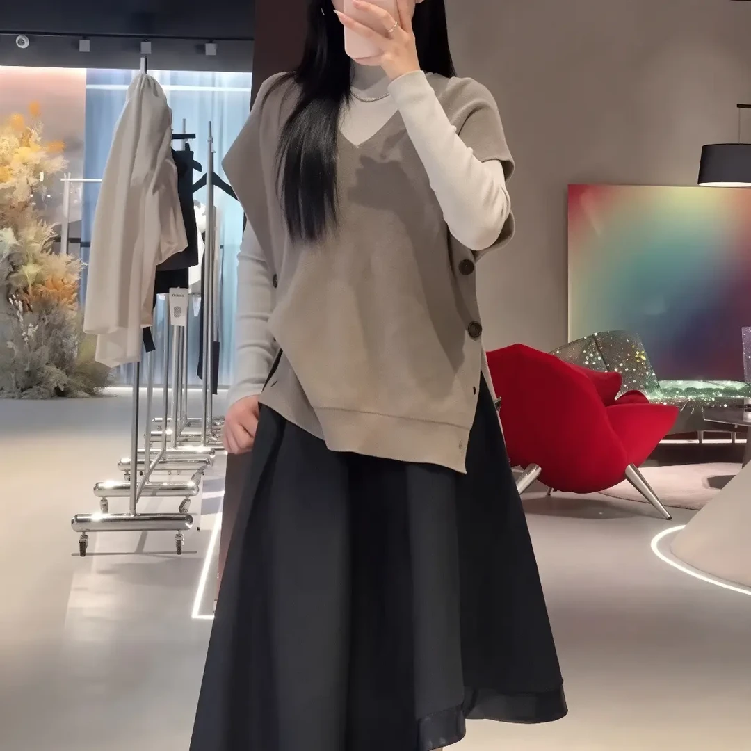 秋冬套头毛衫羊毛马甲