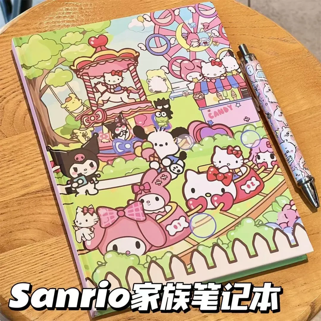 1本硬壳三丽家族系列可爱卡通全彩页学生高颜值少女心手账本记事