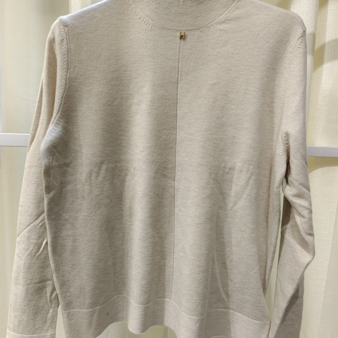 秋冬新款半高领加绒针织打底衫女时尚百搭修身显瘦