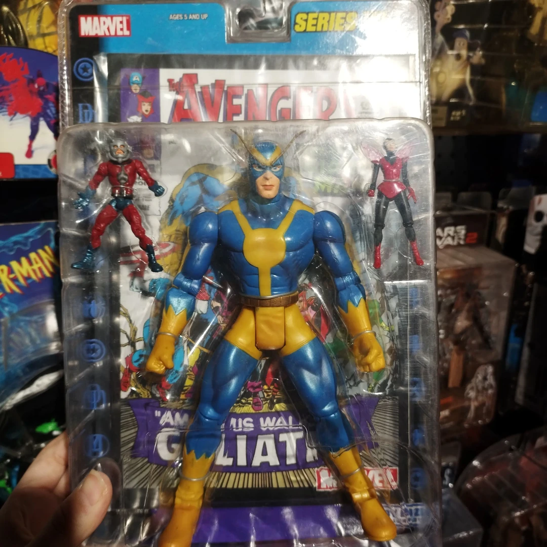 Marvel Legends系列 Goliath巨人，带32页漫画书！蓝色黄纹战衣造型