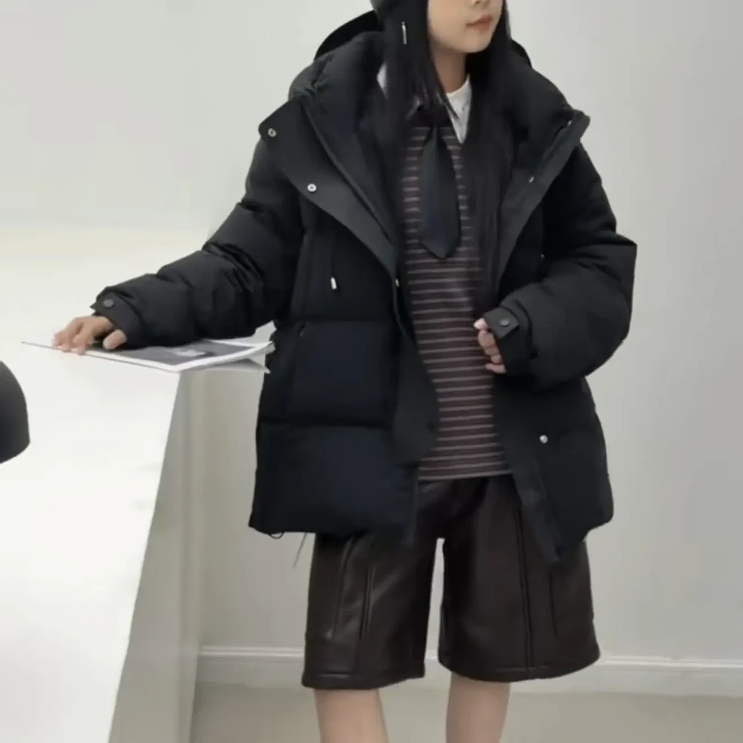 【MC潮羽绒服】蒙蒙潮童2025冬新年货款黑色经典男女童白鸭绒羽绒服