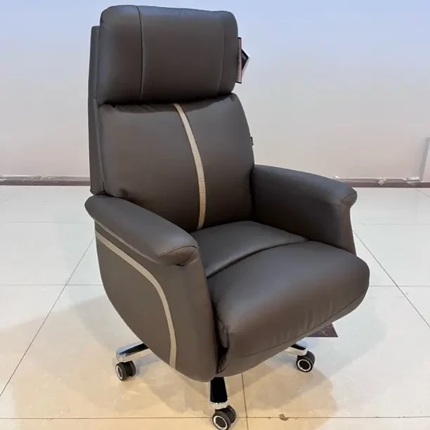 老板椅家用办公电脑椅舒适久坐商务学习书房可躺沙发椅子