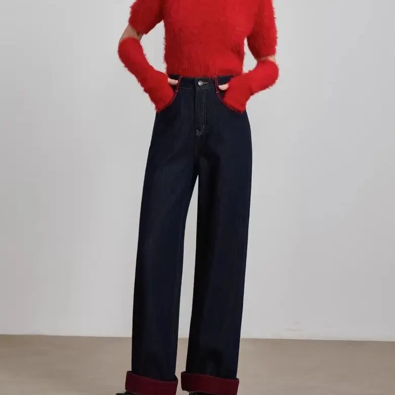 歌芙兰网红休闲秋季秋冬牛仔裤