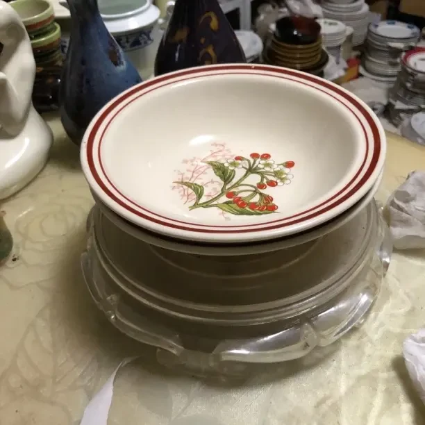 陶瓷炻器汤碗一对