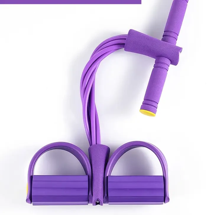 脚蹬拉力器运动健身器材家用瑜伽弹力绳耐用女仰卧起坐瑜伽辅助器