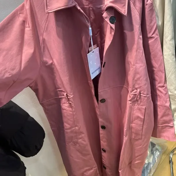 铝丝领口可造型收腰百搭中长款风衣外套