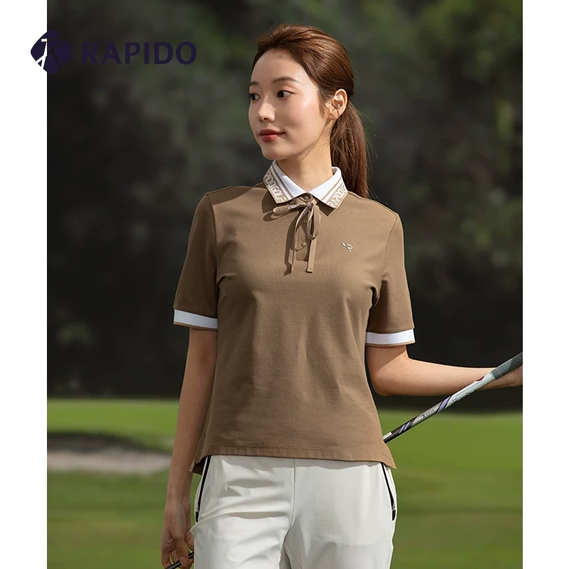 RAPIDO雳霹道春夏女装GOLF高尔夫轻薄修身短袖POLO衫CP4142Z06