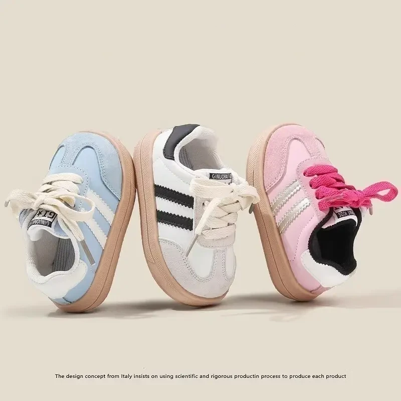 小黄鸭女宝宝鞋子2025春秋新款单鞋男童软底学步板鞋女小童德训鞋