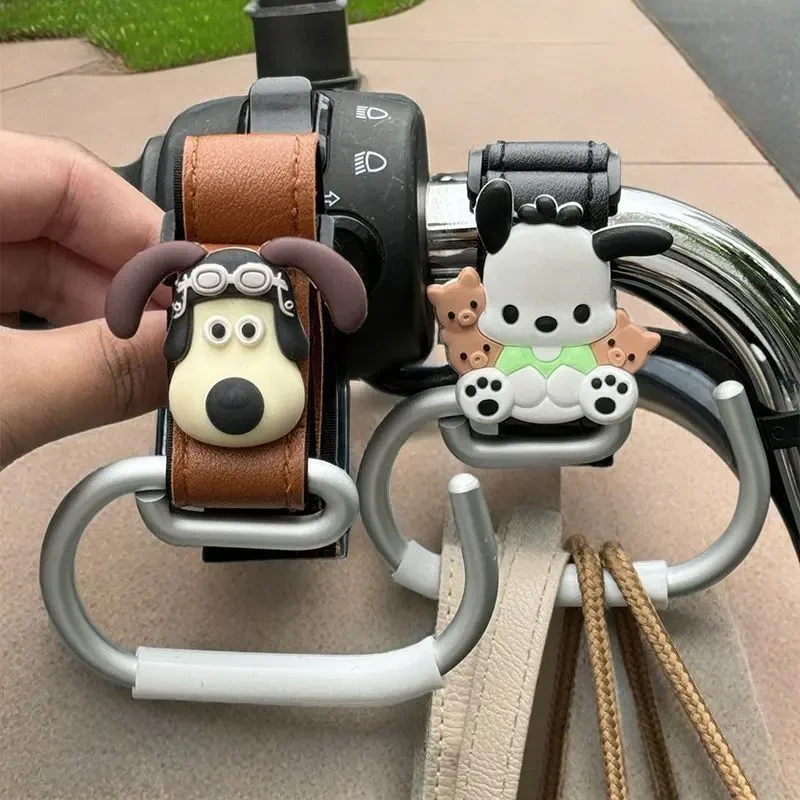 电动车装饰小物件挂钩前置强力承重金属卡通手推婴儿车推车挂物钩